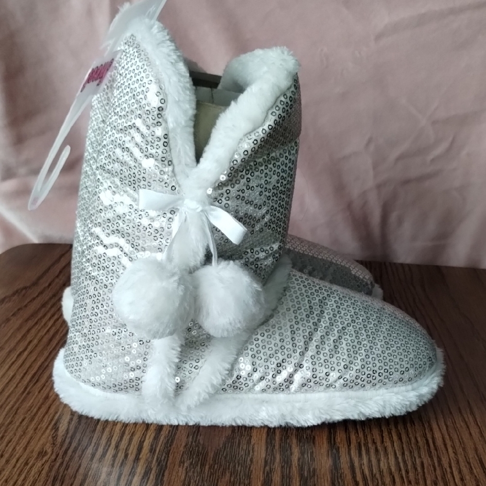 Sequin Silver Women's Boots